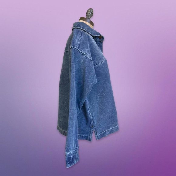 OVERSIZED DENIM JACKET URBAN OUTFITTERS MINER DENIM JACKET - Picture 5 of 8